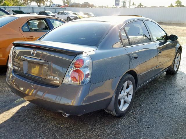 1N4BL11D75C112281 - 2005 NISSAN ALTIMA SE GRAY photo 4