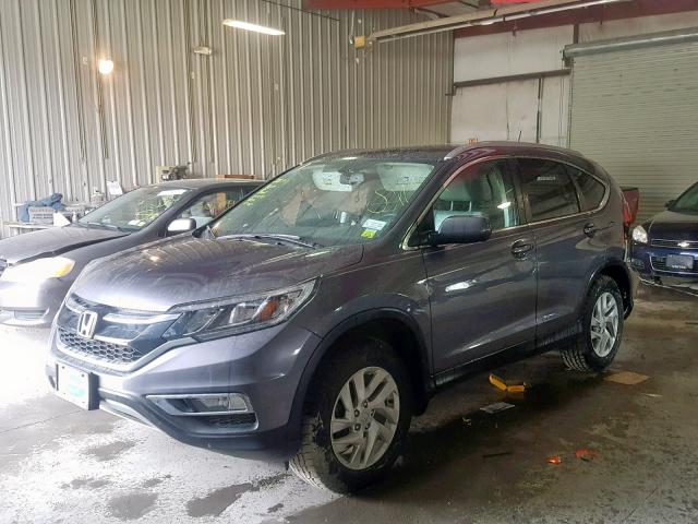 5J6RM4H76FL031775 - 2015 HONDA CR-V EXL GRAY photo 2