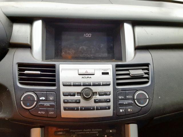 5J8TB18217A011730 - 2007 ACURA RDX BLUE photo 9