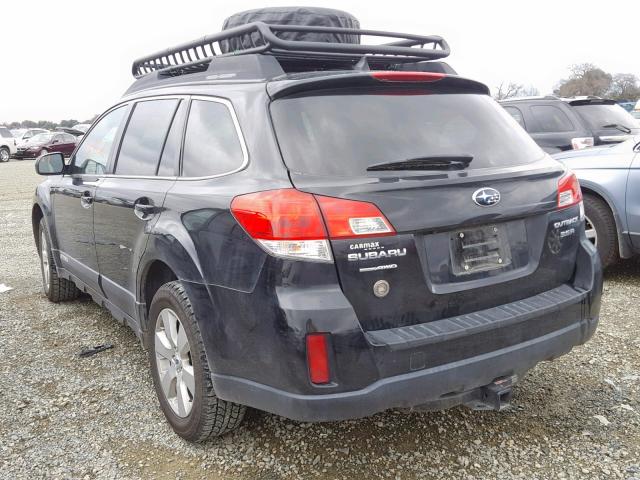 4S4BRDKC4C2269135 - 2012 SUBARU OUTBACK 3. BLACK photo 3