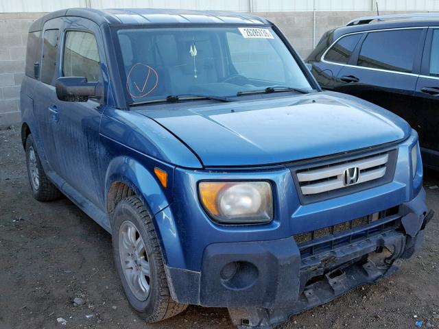 5J6YH28787L001585 - 2007 HONDA ELEMENT EX BLUE photo 1