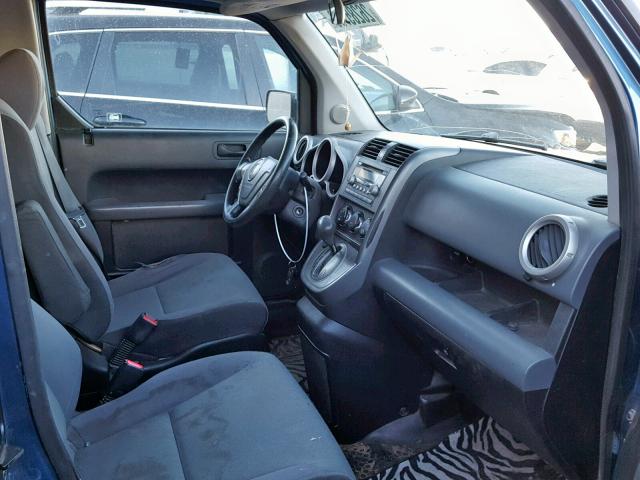 5J6YH28787L001585 - 2007 HONDA ELEMENT EX BLUE photo 5