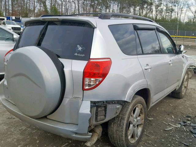 JTMBD32V865020743 - 2006 TOYOTA RAV4 SPORT SILVER photo 4