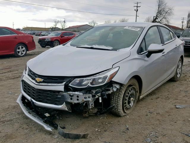 1G1BC5SM6J7242855 - 2018 CHEVROLET CRUZE LS SILVER photo 2