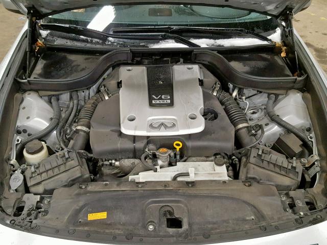 JN1CV6AR9DM355622 - 2013 INFINITI G37 SILVER photo 7