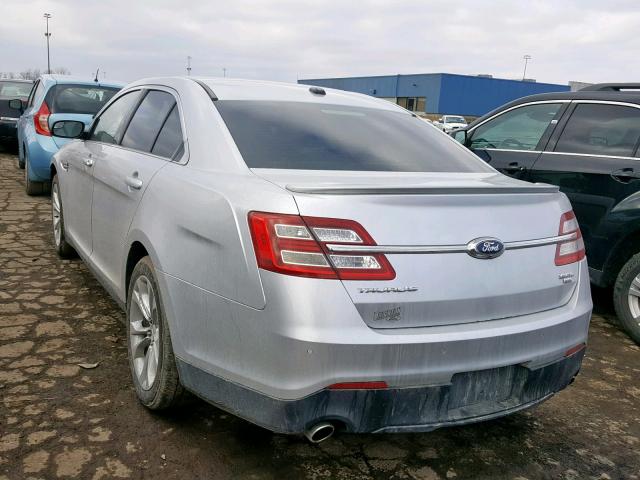 1FAHP2H81DG102611 - 2013 FORD TAURUS SEL SILVER photo 3