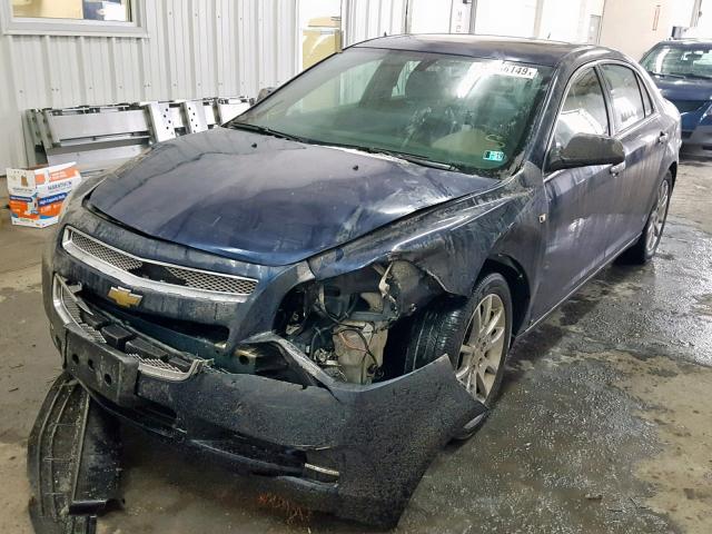 1G1ZK577684206809 - 2008 CHEVROLET MALIBU LTZ BLUE photo 2