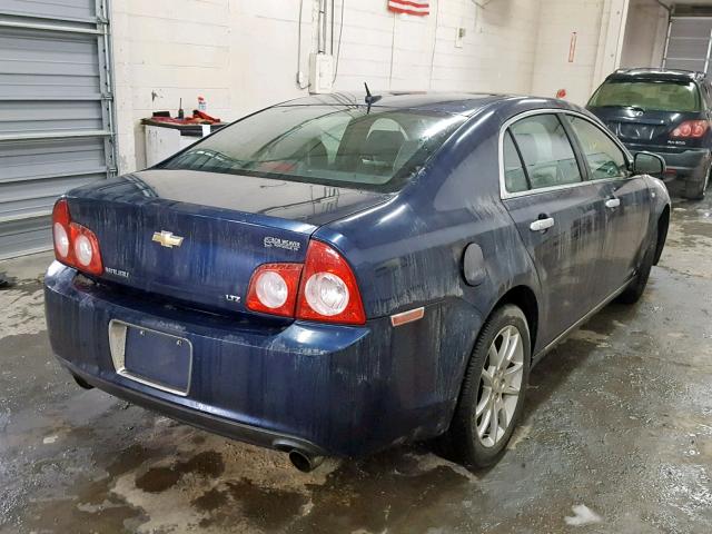 1G1ZK577684206809 - 2008 CHEVROLET MALIBU LTZ BLUE photo 4