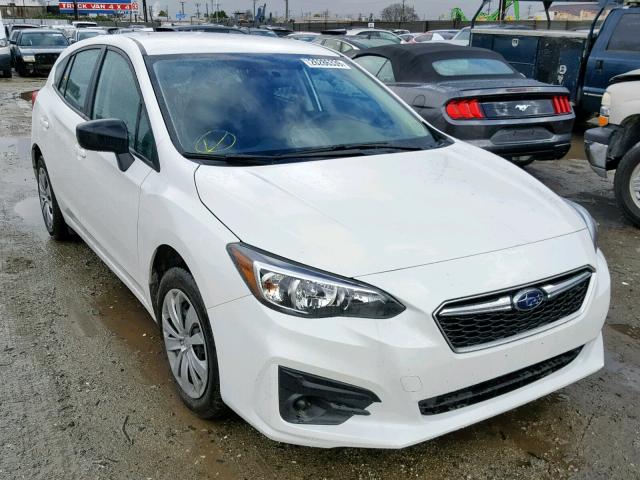 4S3GTAA62K1702185 - 2019 SUBARU IMPREZA WHITE photo 1