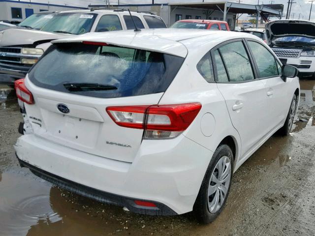 4S3GTAA62K1702185 - 2019 SUBARU IMPREZA WHITE photo 4