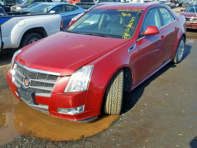 1G6DS5ED4B0103657 - 2011 CADILLAC CTS PREMIU RED photo 2