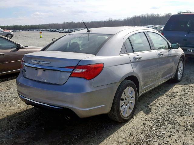 1C3CCBAG5EN149885 - 2014 CHRYSLER 200 LX SILVER photo 4