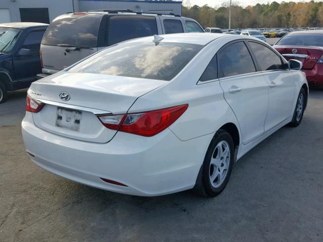 5NPEB4AC7CH459078 - 2012 HYUNDAI SONATA GLS WHITE photo 4