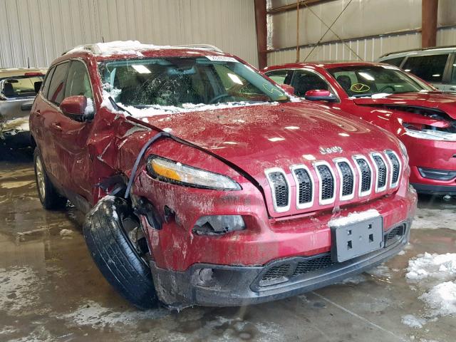 1C4PJMCS2FW795140 - 2015 JEEP CHEROKEE L RED photo 1