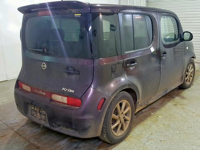 JN8AZ28RX9T107677 - 2009 NISSAN CUBE BASE PURPLE photo 4