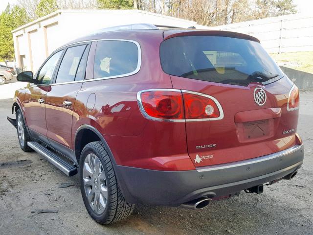 5GAKRDED4CJ275792 - 2012 BUICK ENCLAVE RED photo 3