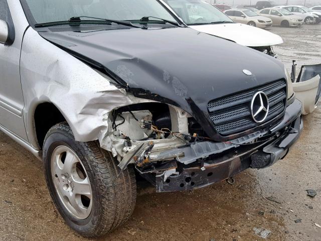 4JGAB54E32A362592 - 2002 MERCEDES-BENZ ML 320 SILVER photo 9