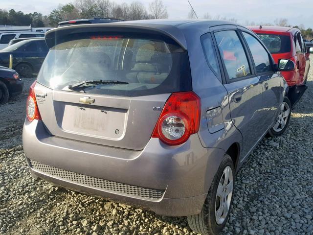 KL1TG6DE9BB185634 - 2011 CHEVROLET AVEO LT GRAY photo 4