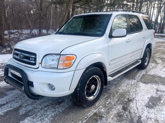 5TDBT48A13S170096 - 2003 TOYOTA SEQUOIA LI WHITE photo 2