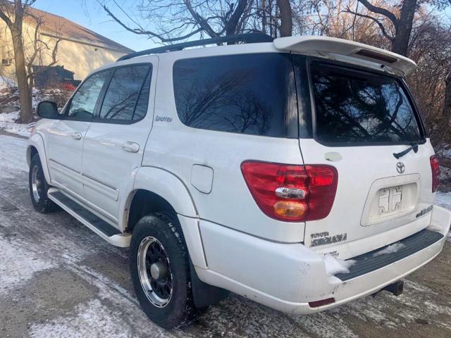 5TDBT48A13S170096 - 2003 TOYOTA SEQUOIA LI WHITE photo 3