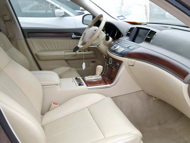 JNKCY01F09M850708 - 2009 INFINITI M35 BASE GOLD photo 5