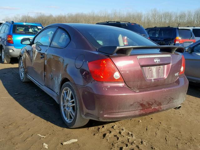 JTKDE167970177369 - 2007 TOYOTA SCION TC 紫色 照片 3