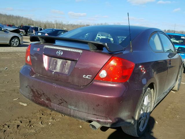 JTKDE167970177369 - 2007 TOYOTA SCION TC 紫色 照片 4