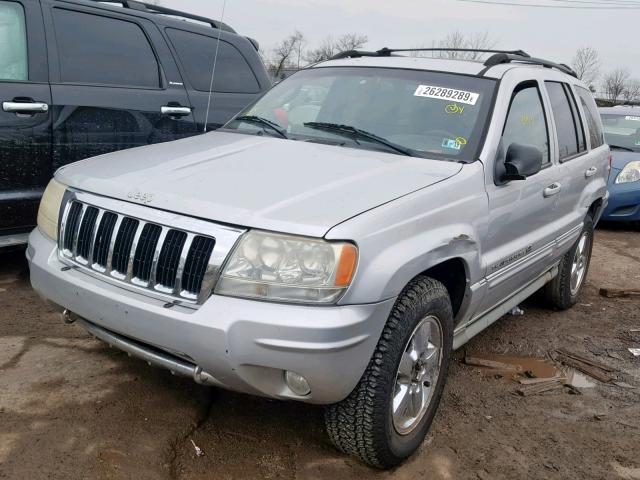 1J8GW68J44C177774 - 2004 JEEP GRAND CHER GRAY photo 2