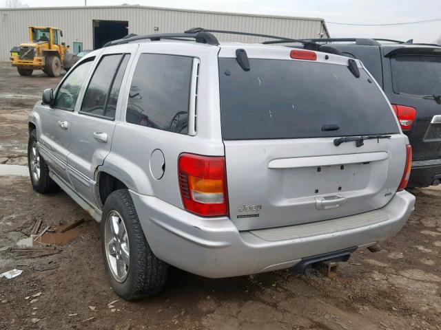 1J8GW68J44C177774 - 2004 JEEP GRAND CHER GRAY photo 3