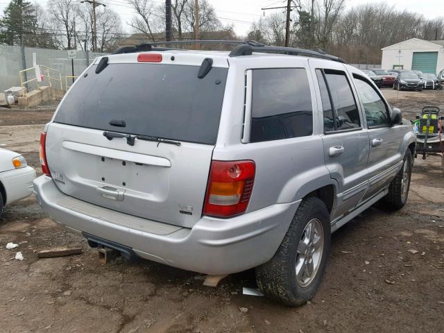 1J8GW68J44C177774 - 2004 JEEP GRAND CHER GRAY photo 4