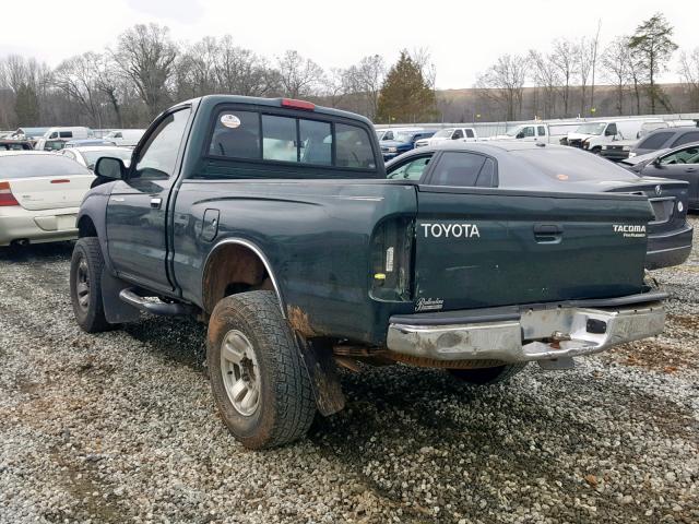 4TANM92N2YZ682356 - 2000 TOYOTA TACOMA PRE GREEN photo 3