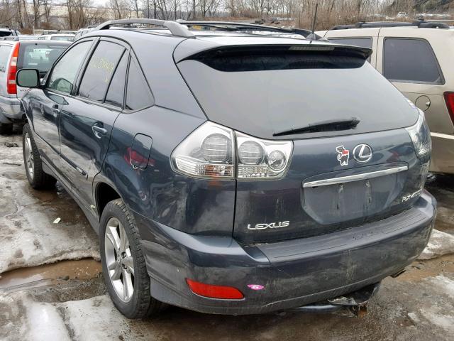 JTJHW31U772011853 - 2007 LEXUS RX 400H BLACK photo 3