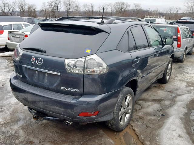 JTJHW31U772011853 - 2007 LEXUS RX 400H BLACK photo 4