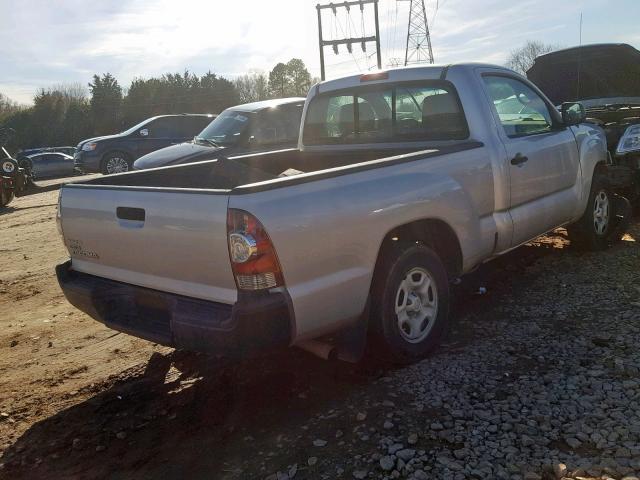 5TFNX4CN3BX001282 - 2011 TOYOTA TACOMA GRAY photo 4