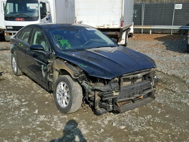 3FA6P0G71GR255345 - 2016 FORD FUSION S BLACK photo 1