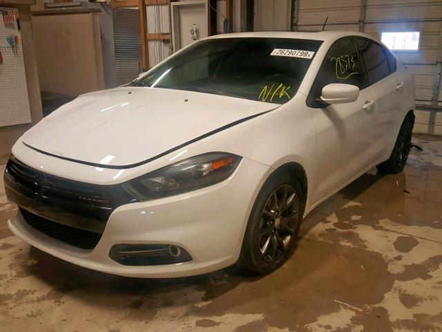 1C3CDFBB6FD404400 - 2015 DODGE DART SXT WHITE photo 2