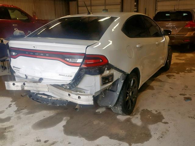 1C3CDFBB6FD404400 - 2015 DODGE DART SXT WHITE photo 4