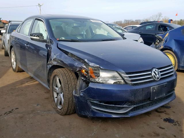 1VWBP7A39DC128163 - 2013 VOLKSWAGEN PASSAT SE BLUE photo 1