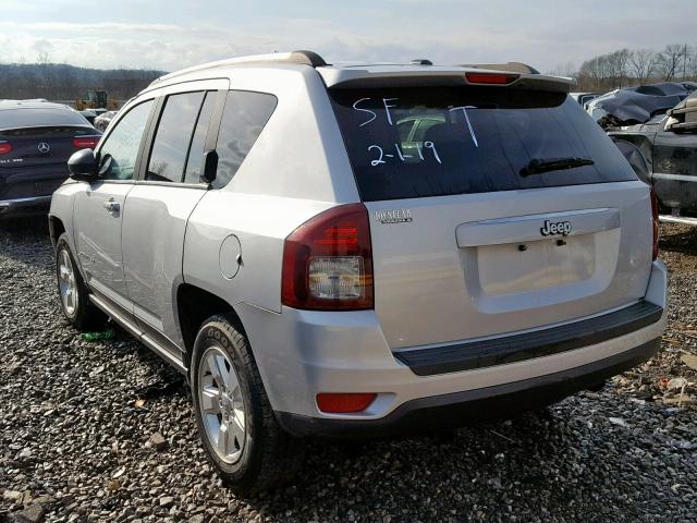 1C4NJCBA8ED537936 - 2014 JEEP COMPASS SP SILVER photo 3