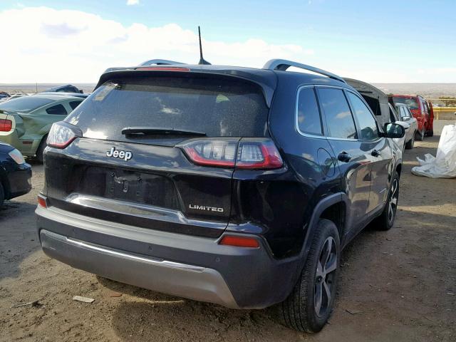 1C4PJLDB4KD201730 - 2019 JEEP CHEROKEE L BLACK photo 4