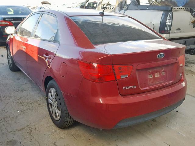 KNAFU4A20B5349894 - 2011 KIA FORTE EX MAROON photo 3