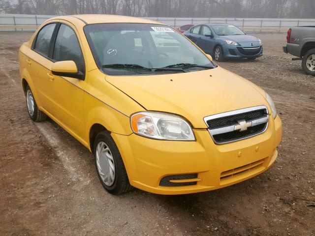 KL1TD5DE0AB110483 - 2010 CHEVROLET AVEO LS YELLOW photo 1