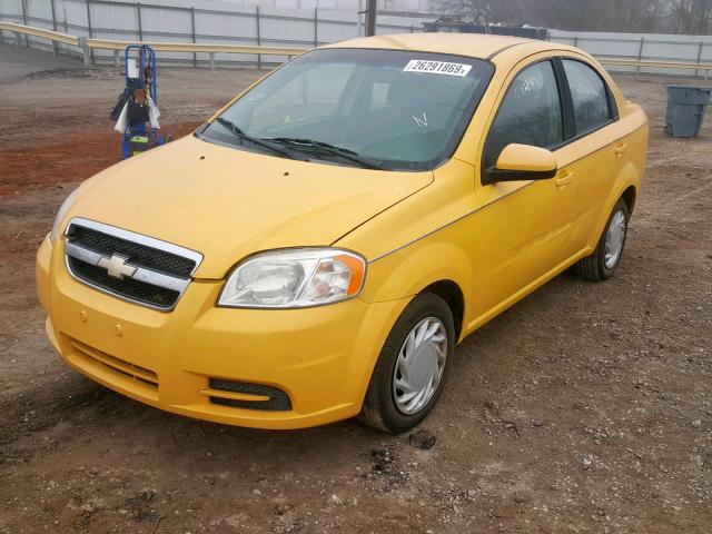 KL1TD5DE0AB110483 - 2010 CHEVROLET AVEO LS YELLOW photo 2
