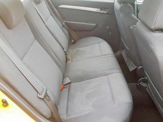 KL1TD5DE0AB110483 - 2010 CHEVROLET AVEO LS YELLOW photo 6