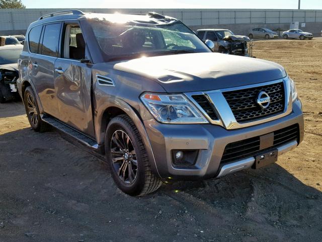 JN8AY2ND2JX001703 - 2018 NISSAN ARMADA SV GRAY photo 1