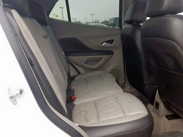 KL4CJGSB9DB190001 - 2013 BUICK ENCORE WHITE photo 6