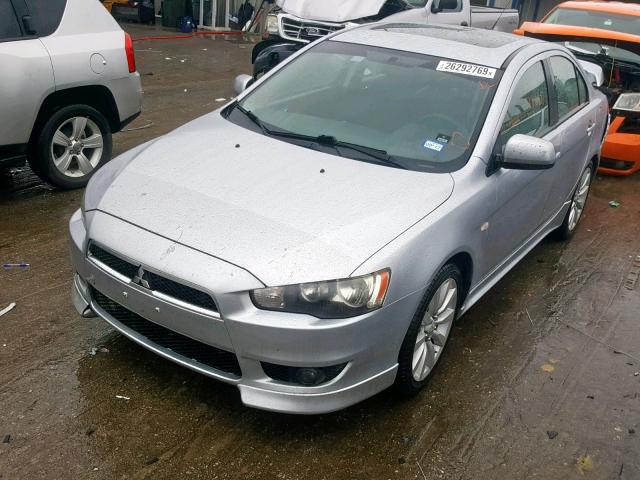 JA3AU86U68U026591 - 2008 MITSUBISHI LANCER GTS SILVER photo 2