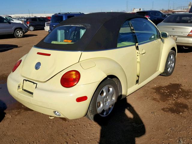 3VWCK21YX3M319234 - 2003 VOLKSWAGEN NEW BEETLE Sarı foto 4