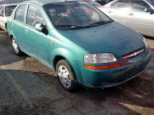 KL1TJ526X4B267737 - 2004 CHEVROLET AVEO LS GREEN photo 1