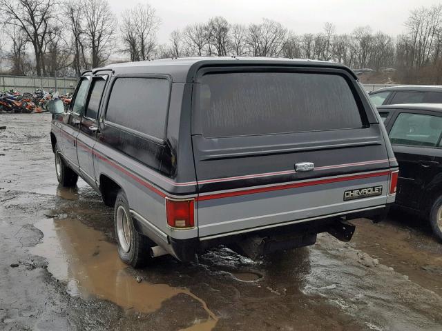 1GNER16K0KF124884 - 1989 CHEVROLET SUBURBAN R BLACK photo 3